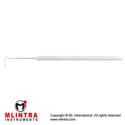 Helveston Muscle Hook Fig. 3 Stainless Steel, 13 cm - 5" Tip Length 12 mm